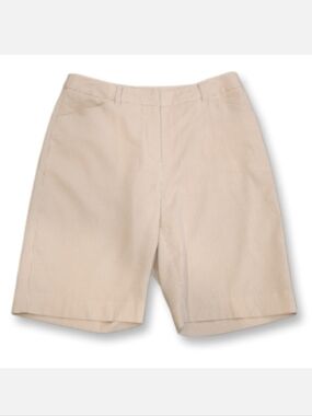 Vintage Tehama Nancy Haley High Waist Shorts Pinstripe Flat Front Bermuda